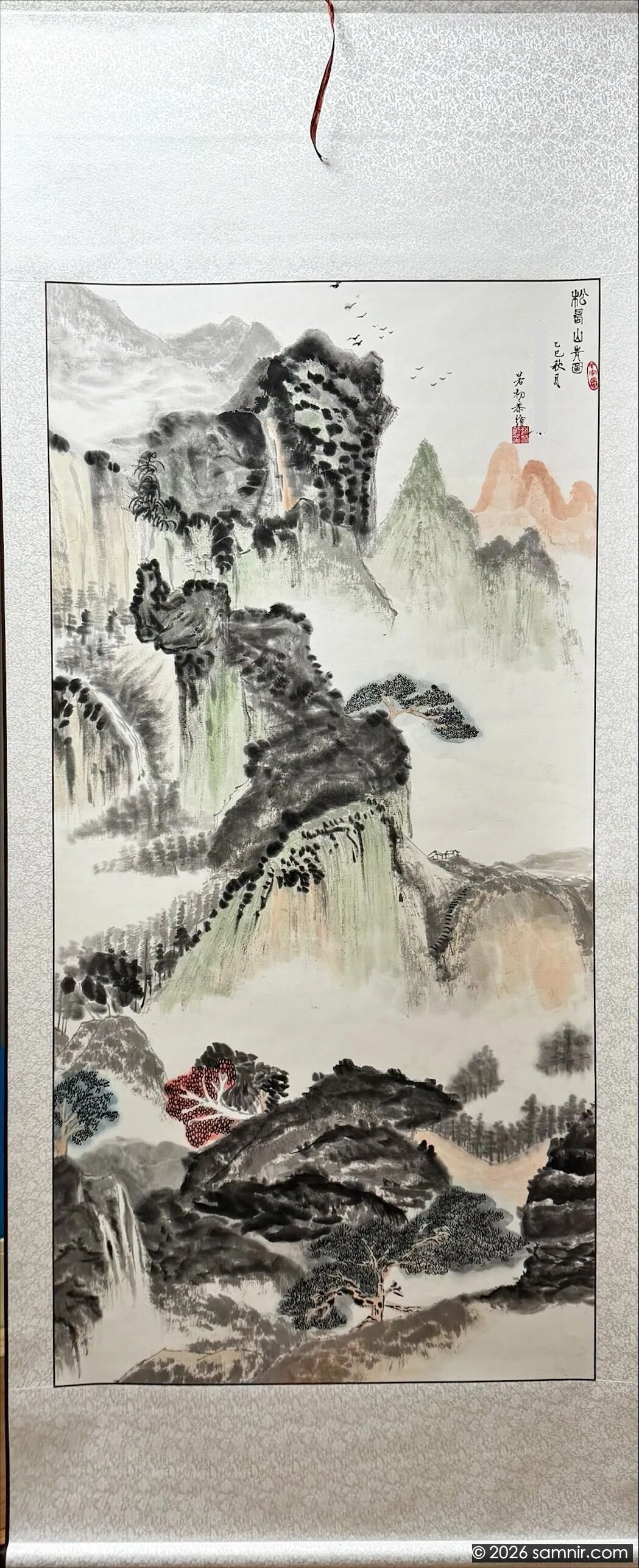松寿山青图