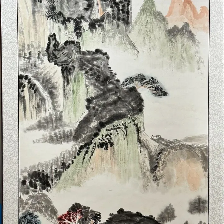 松寿山青图